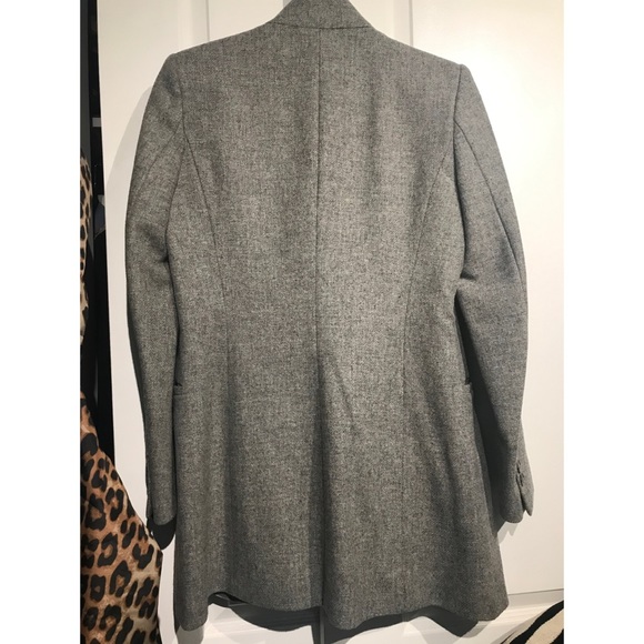 Zara Gray Wool Blazer - Picture 2 of 5